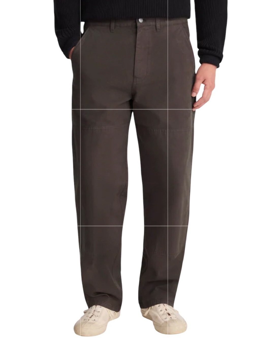 NEW MADEWELL The Canvas Pant Hidden Double Knees Work Pant Mocha Brown Size 31